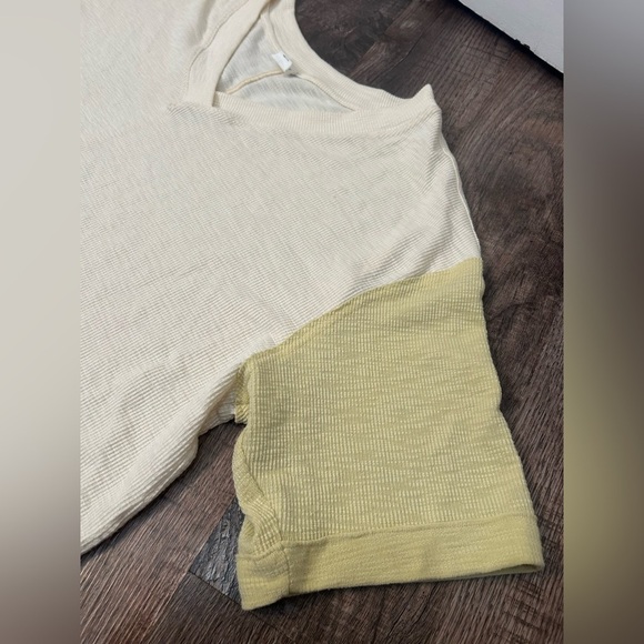 By Together Cream and Green Short Sleeve Tee - Picture 2 of 5